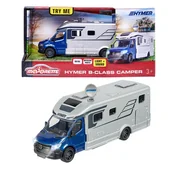 Samochody i pojazdy dla dzieci - Pojazd metalowy kamper Hymer Grand Series, 19 cm, światło i dźwięk - miniaturka - grafika 1
