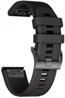 Akcesoria do smartwatchy - Tech-Protect PASEK SMOOTH FENIX 3/5X/3HR (26MM) BLACK BRANSOLETA CASE - miniaturka - grafika 1