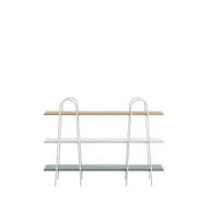 Półki i regały dla dzieci - Regał minimalistyczny match N150 niski eukaliptus - miniaturka - grafika 1