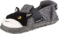 Kapcie damskie - Nanga Unisex Racoon niskie kapcie dziecięce, szary - średni szary - 24 EU - miniaturka - grafika 1