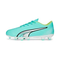Piłka nożna - PUMA Unisex Ultra Play Fg/Ag Jr buty piłkarskie dla dzieci, Electric Peppermint PUMA White Fast Yellow, 43 EU - miniaturka - grafika 1