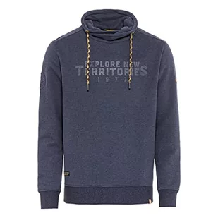 camel active Bluza męska 409425/8W13, niebieska (Night Blue), S - Bluzy męskie - miniaturka - grafika 1
