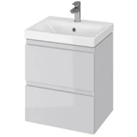 Szafki łazienkowe - Cersanit Moduo szafka 50 cm podumywalkowa szara S590-011-ECO - miniaturka - grafika 1