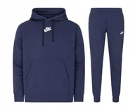 Dresy męskie - Komplet dresowy Nike granatowy DM6838-411bawełna r. XL - miniaturka - grafika 1