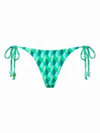 Stroje kąpielowe - Seafolly Dół od bikini Sorrento 40651-277 Zielony - miniaturka - grafika 1