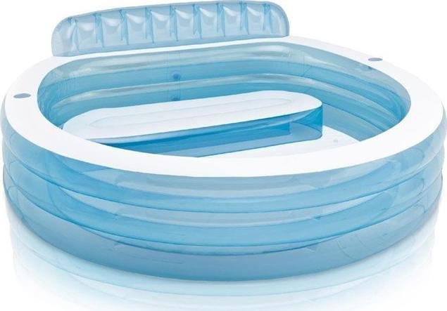 Intex Basen 229 x 218 x 79 dmuchany z ławeczką #57190