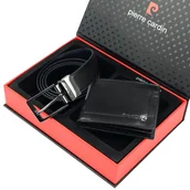 Paski - Męski zestaw prezentowy portfel pasek do spodni - miniaturka - grafika 1