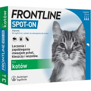 FRONTLINE COMBO Spot-On KOT 3 pipety - Suplementy i witaminy dla kotów - miniaturka - grafika 1