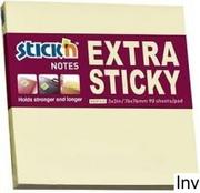 Notesy i bloczki - Stick`n Notes samoprzylepny EXTRA STICKY 76x76 żółty pastel 90k STICK`N 21660 - miniaturka - grafika 1