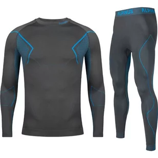 Komplet Bielizny Termoaktywnej Męskiej Alpinus Active Base Layer Set Gt43880 Szaro-Niebieski - M - Pozostała odzież narciarska - miniaturka - grafika 1