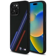 Etui i futerały do telefonów - Etui BMW Silicone Random Lines MagSafe do Apple iPhone 16 Pro Max Czarny - miniaturka - grafika 1