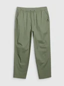 Spodnie męskie - Męskie spodnie casual 4F 4FWSS25TTROM0999 - oliwkowe - miniaturka - grafika 1