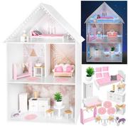 Domki dla lalek - Drewniany Domek Dla Lalek Kinderplay Meble Led - miniaturka - grafika 1