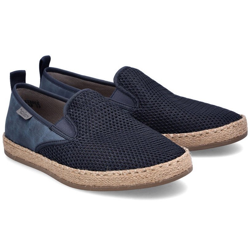 Mokasyny espadryle męskie Rieker B2661-14 BLUE R.41