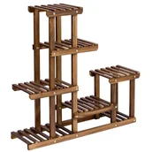 Kwietniki - Drewniany Pięciopoziomowy Kwietnik A6-N51 - miniaturka - grafika 1