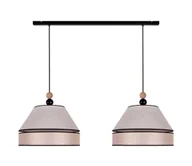 Lampy sufitowe - Duolla - Żyrandol na lince AVIGNON 2xE27/15W/230V beżowy - miniaturka - grafika 1