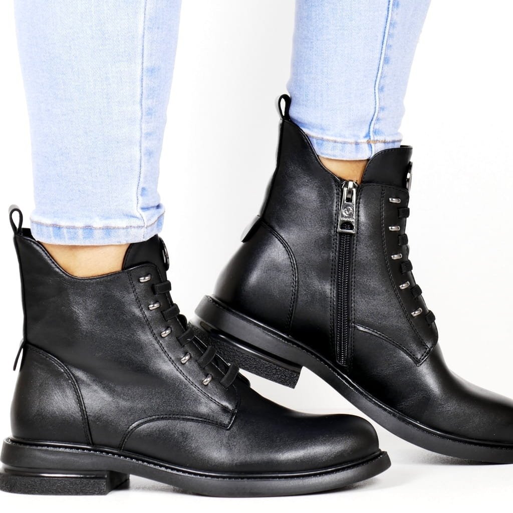 DAMSKIE BOTKI TRZEWIKI VINCEZA 58578 CZARNE