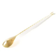 Pozostałe akcesoria barmańskie - Łyżka barmańska Gold 30 cm na prezent - miniaturka - grafika 1