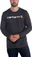 Koszulki męskie - Carhartt Koszulka Carhartt EMEA Signature L/S Carbon - miniaturka - grafika 1