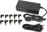 Zasilacze do laptopów - Zasilacz do laptopa iBOX Zasilacz sieciowy uniwersalny iBOX IUZ120WA do notebooka moc 120W, automatyczny, 10 wtyczek, aktywne PFC - miniaturka - grafika 1
