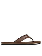 Klapki i japonki męskie - Tommy Hilfiger Japonki Padded Comfort Hilfiger B Sandal FM0FM05440 Brązowy - miniaturka - grafika 1