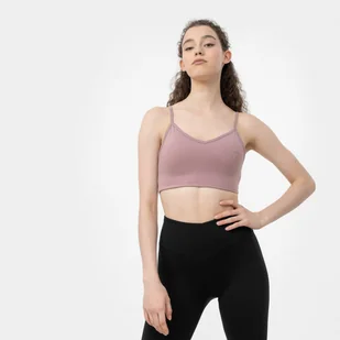 Biustonosz treningowy GUESS ANGELICA ACTIVE BRA - fioletowy - Bielizna sportowa damska - miniaturka - grafika 1