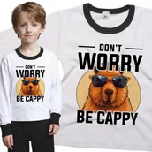 Piżamy dla dziewczynek - Piżama dziecięca Kapibara Nie Martw Się Bądź Kapibarą 86/92 - VoloDonum - miniaturka - grafika 1