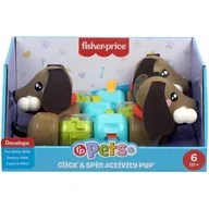 Zabawki interaktywne dla dzieci - Zabawka edukacyjna FISHER PRICE Pets Aktywizujący jamnik HTW91 - miniaturka - grafika 1