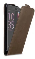 Etui i futerały do telefonów - Etui Cadorabo do Sony Xperia XA w kolorze COFFEE BROWN etui na telefon komórkowy z klapką z zapięciem magnetycznym pokrowiec ochronny pokrowiec z klapką w stylu książki - miniaturka - grafika 1