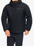 Kurtki męskie - Kurtka ocieplana Marmot Echo Featherless Hoody - black/black - miniaturka - grafika 1