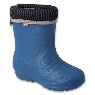 Buty dla dziewczynek - Befado obuwie dziecięce kalosz- niebieski 162X321 niebieskie - grafika 1
