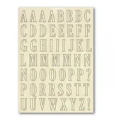 Decoupage - Drewniana wycinanka, A5 Upper case Alphabet - miniaturka - grafika 1