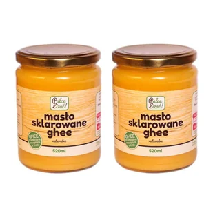 Palce lizać Masło sklarowane ghee naturalne Zestaw 2 x 520 ml - żywność - Masło i margaryna - miniaturka - grafika 1