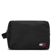 Kosmetyczki, organizery i kuferki - Kosmetyczka Tommy Hilfiger Tjm Ess Daily Nylon Washbag AM0AM12079 Czarny - miniaturka - grafika 1