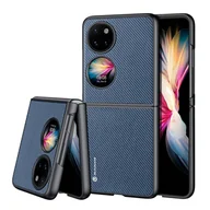 Etui i futerały do telefonów - Dux Ducis Fino etui pokrowiec pokryty nylonowym materiałem Huawei P50 niebieski - miniaturka - grafika 1