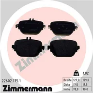 Klocki hamulcowe - Klocki hamulcowe - komplet ZIMMERMANN 22602.175.1 - miniaturka - grafika 1
