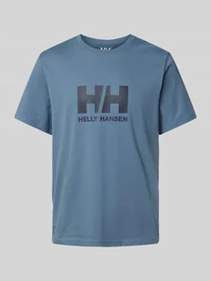 T-shirt z nadrukiem z logo - Koszulki męskie - miniaturka - grafika 1