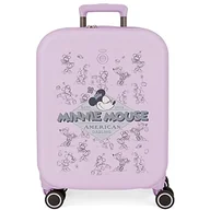 Walizki - Disney Minnie Happiness Walizka kabiny Fioletowy 40x55x20 cms Twarde ABS Zamknięcie TSA Wbudowany 37L 2,74 kg 4 koła Podwójne bagaż ręczny, Fioletowy, Maleta de cabina, Walizka kabinowa - miniaturka - grafika 1