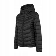 Kurtki damskie - 4F Damska Kurtka Puchowa Zimowa Pikowana Czarna KUDP003 r. XL - miniaturka - grafika 1