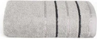 Ręczniki - Ręcznik bawełniany, kąpielowy z ozdobnymi paskami Fresh 50x90cm srebrny - miniaturka - grafika 1