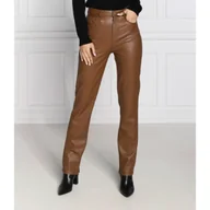 Spodnie damskie - GUESS Spodnie CAROLINE | Straight fit - miniaturka - grafika 1