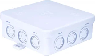 Simet Puszka n/t hermetyczna z dławicą zintegrowaną 100x100x39mm IP54 biała N7 83007006 - Puszki elektryczne i akcesoria - miniaturka - grafika 1