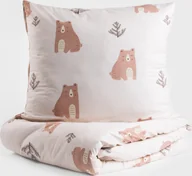 Łóżka - HOMLA Pościel BEARIE z mikrofibry w niedźwiedzie 140x200 + 1*70x80 cm - miniaturka - grafika 1