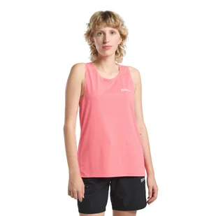 Damski top Jack Wolfskin PRELIGHT STRIDE TANK W sunset coral - XS - Koszulki i topy damskie - miniaturka - grafika 1