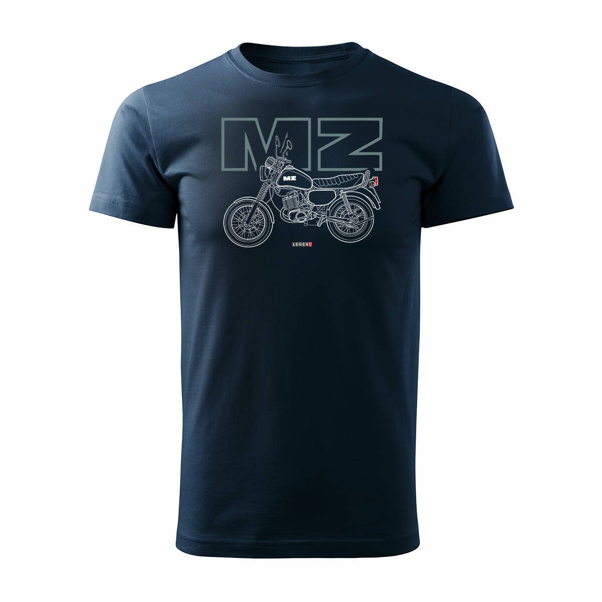 Koszulka motocyklowa na motor MZ ETZ 150 męska granatowa REGULAR-XL