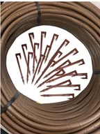 Węże ogrodowe i zraszacze - Anixol Linia kroplująca brązowa + 50 szpilek zest/brbkli100/50 - miniaturka - grafika 1