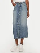 Spódnice - Tommy Hilfiger Spódnica jeansowa WW0WW42879 Niebieski Straight Fit - miniaturka - grafika 1