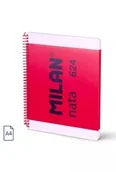 Zeszyty szkolne - Zeszyt na spirali A4/80K kratka 1918 różowy MILAN - miniaturka - grafika 1