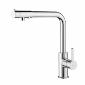 Baterie kuchenne - BLUE WATER ROYAL CHROM BATERIA Z PODŁĄCZENIEM DO WODY FILTROWANEJ CHROM - miniaturka - grafika 1