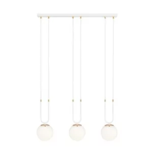 Emibig GLAM 3 WHITE/OPAL 1115/3 lampa wisząca szklane klosze GLAMOUR 1115/3 - Lampy sufitowe - miniaturka - grafika 1